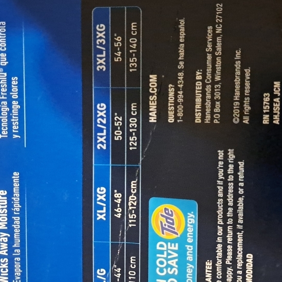 Hanes men's XL or 2Xl white shirts 3 V neck undershirt - Picture 7 of 7